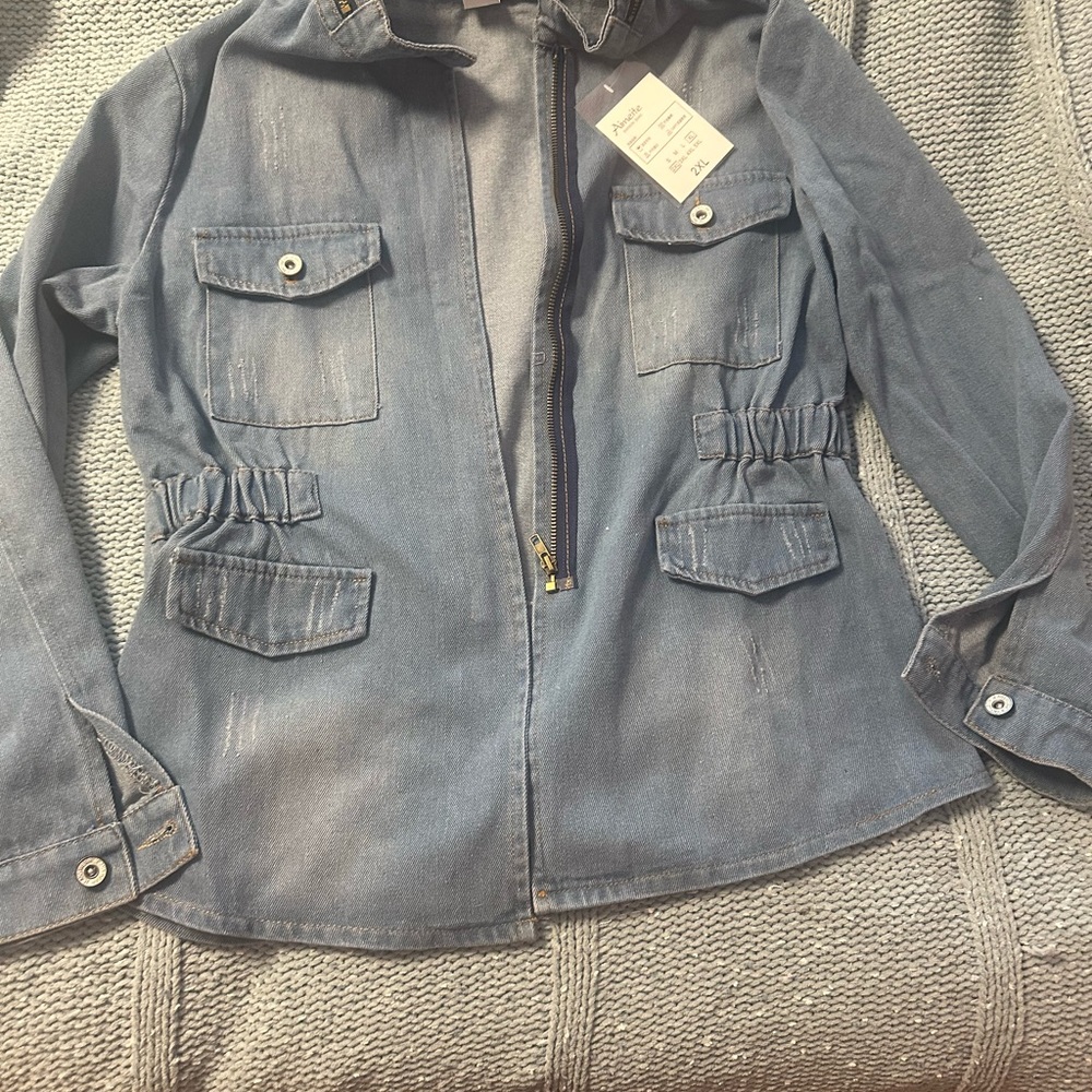 NWOT adorable Jean jacket denim coat